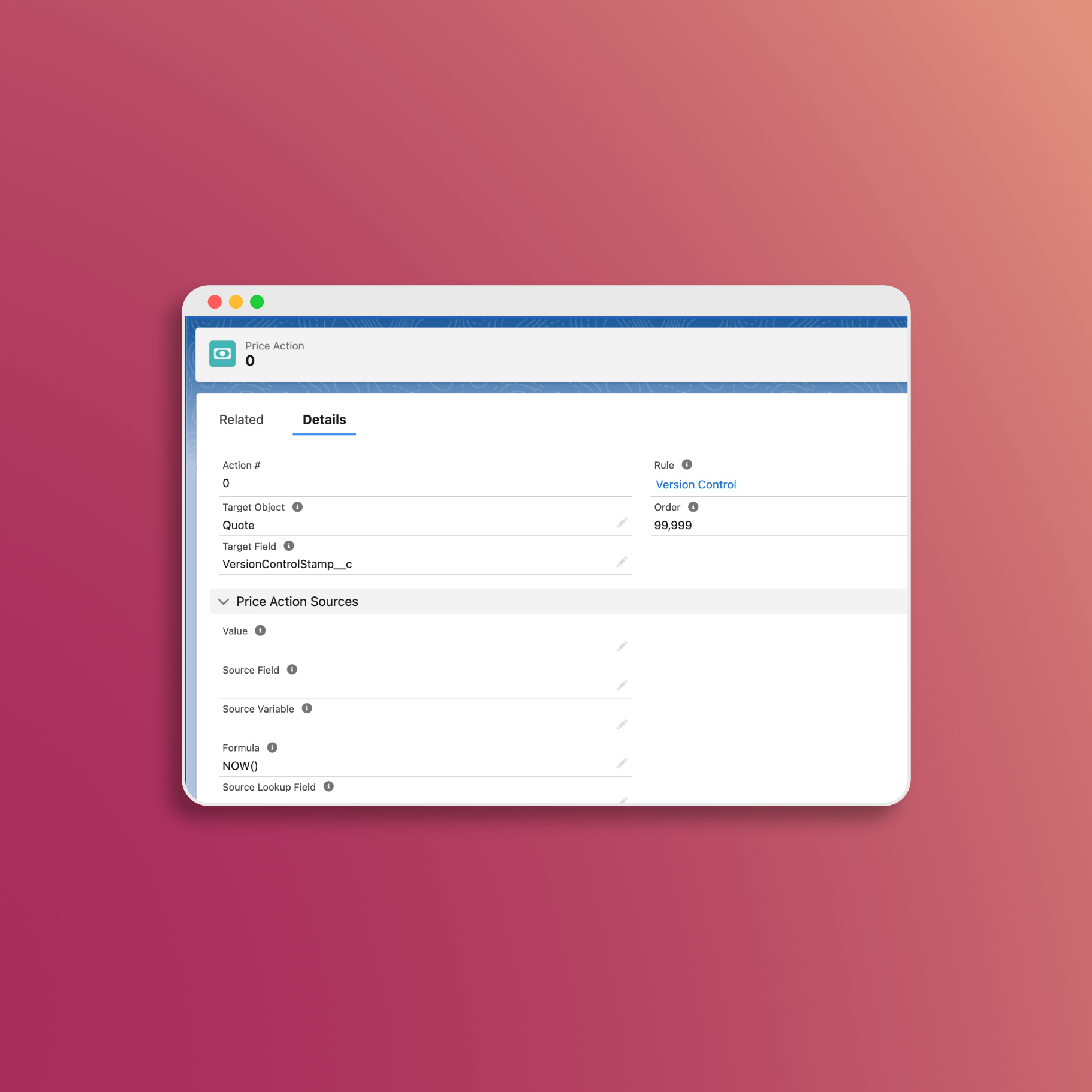 Price Rule Version Control